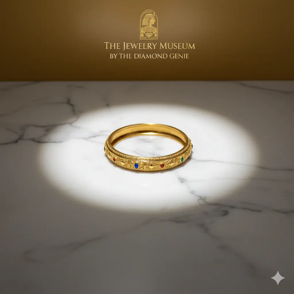 Golden Pyramid Bracelet